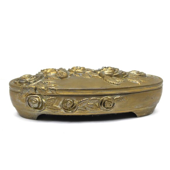 Vintage Godinger Rose Motif Keepsake/Jewelry Box - Picture 1 of 11